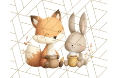 Woodland Autumn Animals PNG Clipart for Fall &amp; Harvest Product Image 3