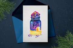 Magic cocktail in a jar. New Year drink. Product Image 2