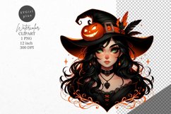 Halloween clipart, Witch clipart, Gothic clipart Product Image 1