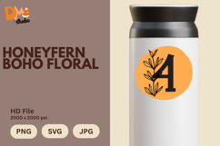 Honeyfern Boho Floral Monogram Product Image 1