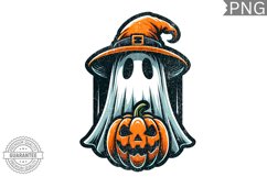 Halloween Ghost Sublimation Design - High-Quality 300 Dpi Product Image 1