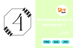 Bohemian Bloom Monogram Product Image 1