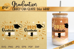 2025 Graduate | Libby glass wrap SVG |16oz Product Image 1