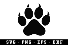 Paw Svg Design |Paw Svg cut files Product Image 1