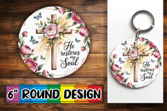 Timeless Circle Keychain Designs PNG, Religious Product Image 1