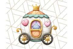 Royal Carriage &amp; Princess Vehicle PNG Clipart for Fairytales Product Image 3