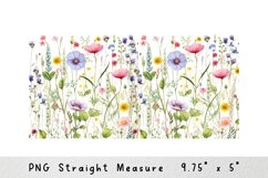 Glass Can Wraps Sublimation, Wildflowers Libbey Can Glass Product Image 2