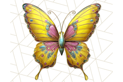 Metallic Butterfly Clipart PNG Clipart, Vibrant Butterfly Product Image 3