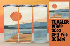Modern Boho Tumbler Wrap - Landscape 20oz Product Image 1
