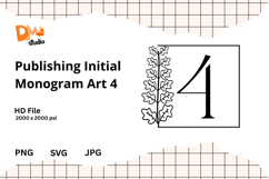 Publishing Initial Monogram Art Product Image 1