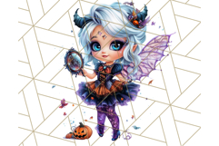 Halloween Fairy Clipart PNG, Cute Chibi Fairy Art Clip Art Product Image 3
