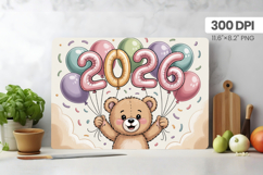 Festive Happy New Year's Eve 2026 Cutting Board PNG Bundle Product Image 7