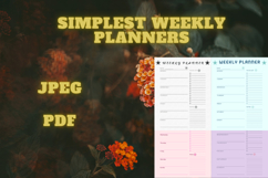 best simplest weekly planner freebie 49,free Weekly planners Product Image 3