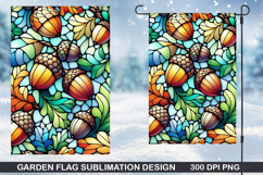Flowers Garden Flag Sublimation| Halloween Garden Flag PNG Product Image 1
