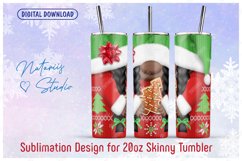 5 Cute Christmas Gnomes Female - 20oz SKINNY TUMBLER. Product Image 3