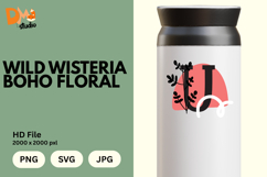Wild Wisteria Boho Floral Monogram Product Image 1