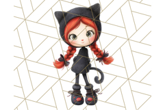 Halloween Whimsy Clipart, Cute Costume PNG Graphics Product Image 3