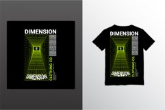 Dimension writing design, suitable for screen printing Product Image 1