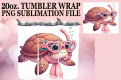 CHEERFUL PRESENT 20oz TUMBLER WRAP, Turtle Product Image 1