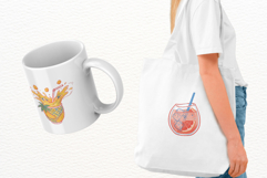 Doodle Summer Drinks Clipart Product Image 3