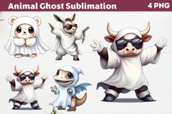 Animal Ghost Sublimation, Animal Ghost Clipart, Ghost PNG Product Image 1