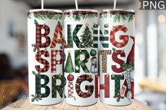 Baking Spirits Bright - Christmas Gnome Tumbler Wrap Product Image 1