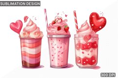Valentine&#039;s Day Coffee PNG Sublimation design Product Image 1