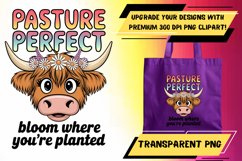 Lovely PNG Design for T-Shirt Crafts , Funny Cow Product Image 1