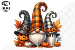 Halloween Gnomes Sublimation - Clipart PNG Design Product Image 1