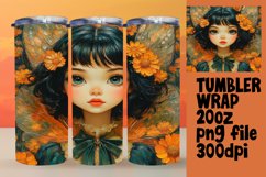 Bright 20oz Tumbler Wrap Design , Fairy Product Image 1