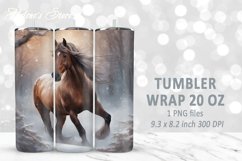 Christmas horse tumbler bundle| Winter Tumbler Sublimation Product Image 13