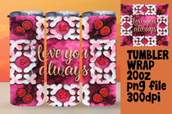 Customizable 20oz Tumbler File , Love Product Image 1