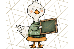 Goose Occupation Clipart PNG, Cute Job-Themed Graphics Product Image 3