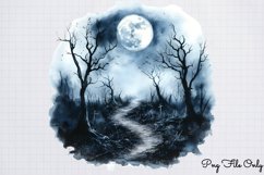 Gothic Spooky Winter Clipart PNG Product Image 1