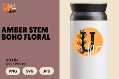 Amber Stem Boho Floral Monogram Product Image 1