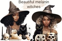 Neutral Halloween Witch Fashion Clipart for Sublimation Product Image 8