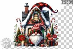 Christmas Gnome Sublimation - Clipart PNG Design Product Image 1