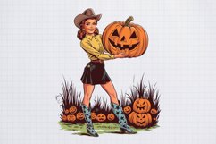 Vintage Witch Halloween Sublimation PNG Product Image 2