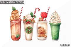Christmas Coffee PNG Sublimation design Product Image 1