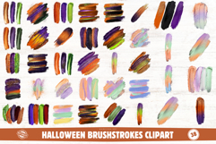 Halloween Brushstrokes Clipart Product Image 1
