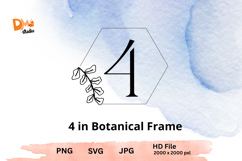 Botanical Frame Monogram Product Image 1