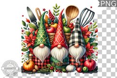 Christmas kitchen Gnome Sublimation - Clipart PNG Design Product Image 1