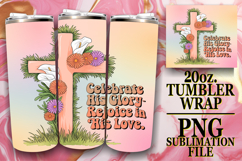 Luminous Days 20oz tumbler wrap, Cross Product Image 1