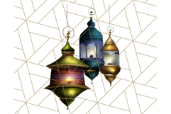 Peacock Christmas Clipart in Jewel Tones, Christmas Png Product Image 3