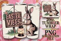 Cheerful Reflections 20oz tumbler wrap, Easter Bunny Product Image 1