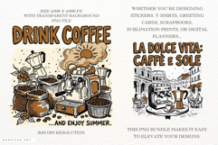 Summer Coffee PNG Sublimation Product Image 2