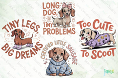 Funny Weenies Dogs Clipart Product Image 1
