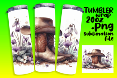 Lovely 20oz Tumbler Template for Gifts , Western Product Image 1