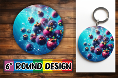 Bright Moments Round Design PNG, 3D Fruits Product Image 1