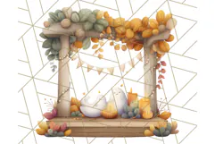 Cottagecore Halloween Clipart Cozy PNG, Autumn Fall Png Product Image 3